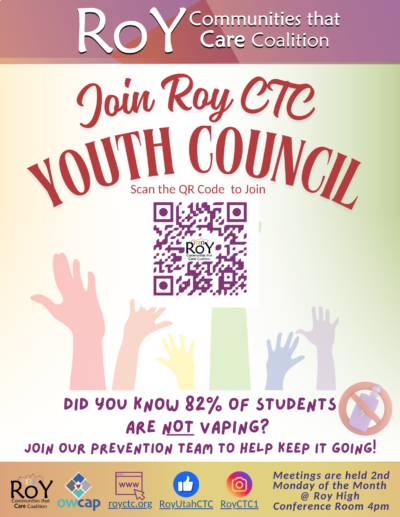 Join RoyCTC Youth Council Advertisement Spanish Join the royctc youth council announcement in english.